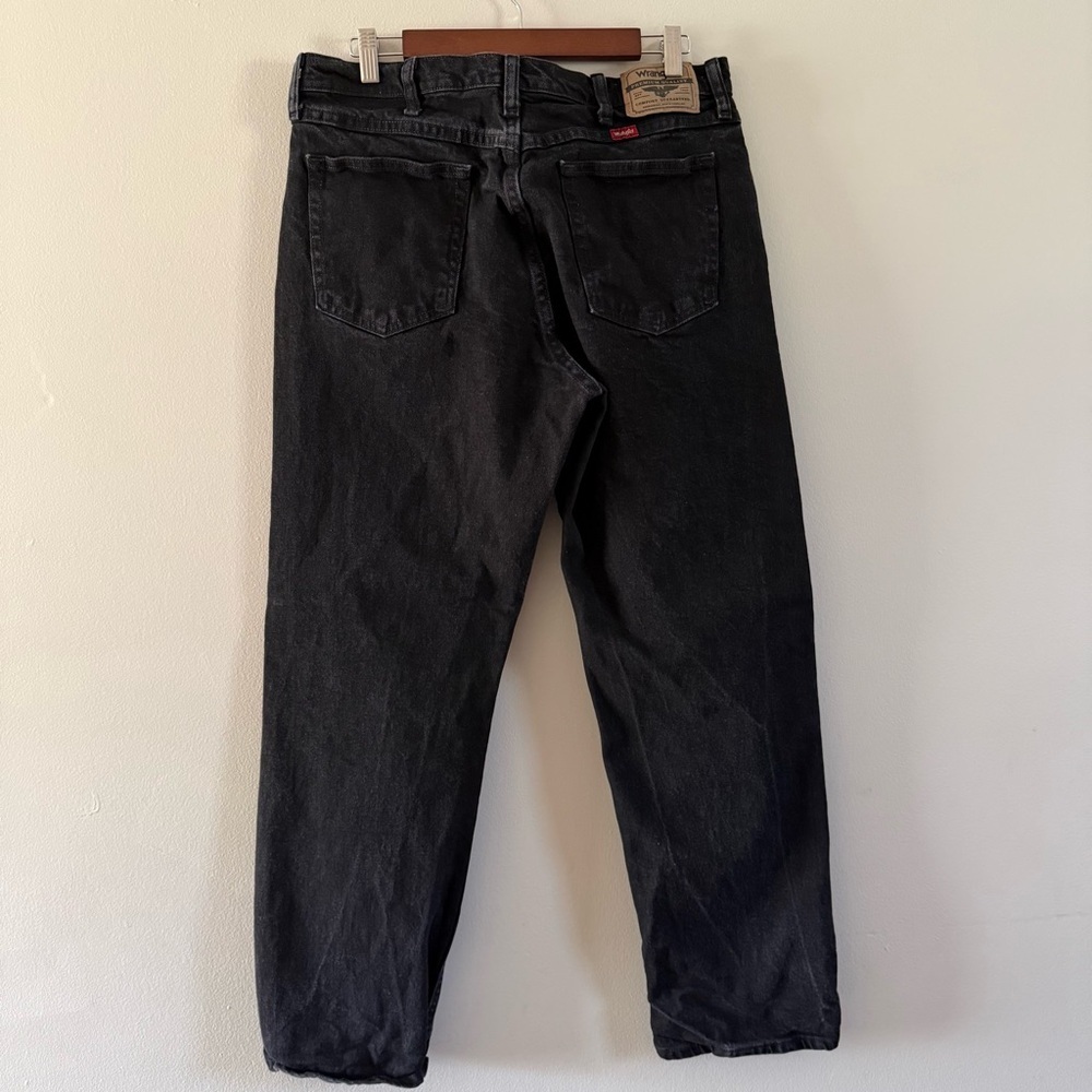 Wrangler Men's Black Straight Legged Jeans - Picture 7 of 8
